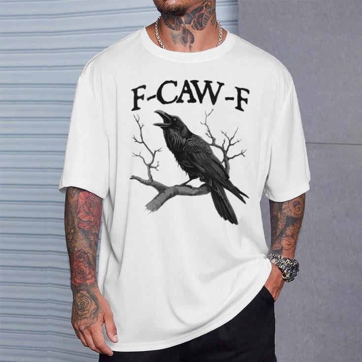 Make a Statement Without Saying a Word! 😜🐦‍⬛🔥Humorous Crow Graphic T-Shirt – Say It With a Caw!