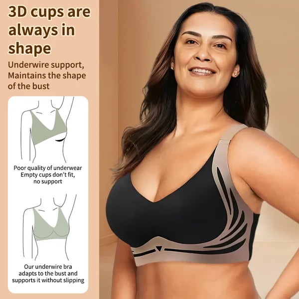 🎁Last Day Buy 1 Get 3 Packs🔥Super Firming Wire-Free Push Up Bra All-Day Comfort No More Sagging