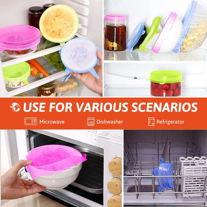 🔥Hot Sale 49%🔥Silicone Cover Stretch Lids Reusable Airtight Food Wrap Covers