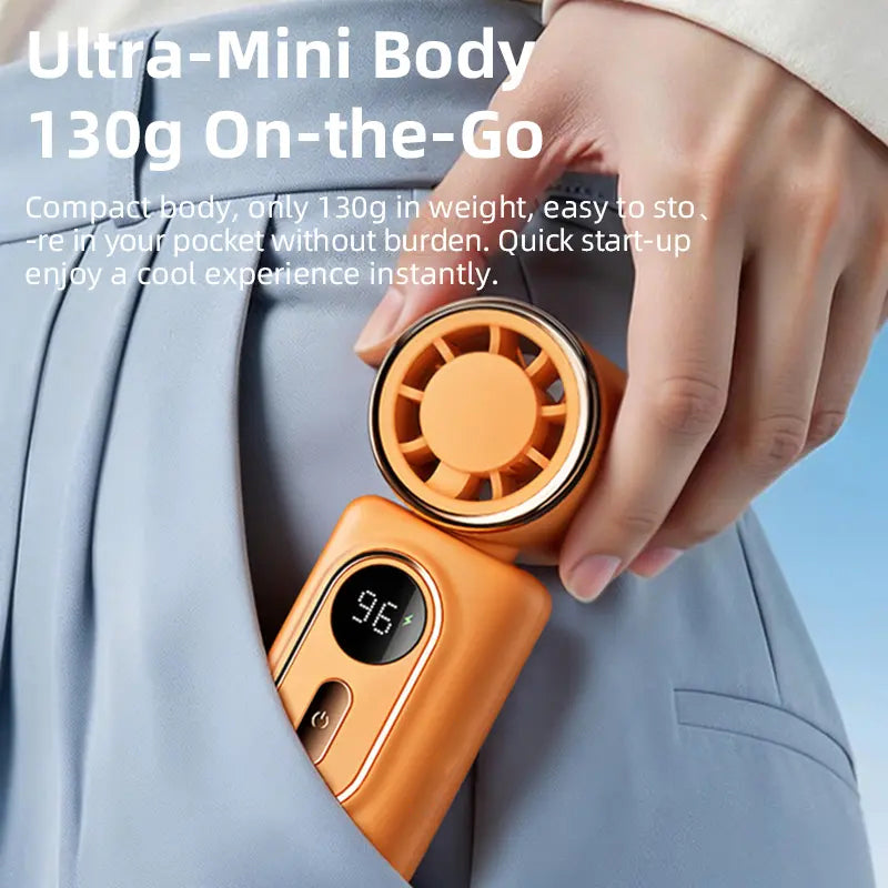 Portable 3-in-1 Clip Fan 3000mAh Rechargeable 5-Speed Adjustable Cooling Fan for Travel Office & Outdoor
