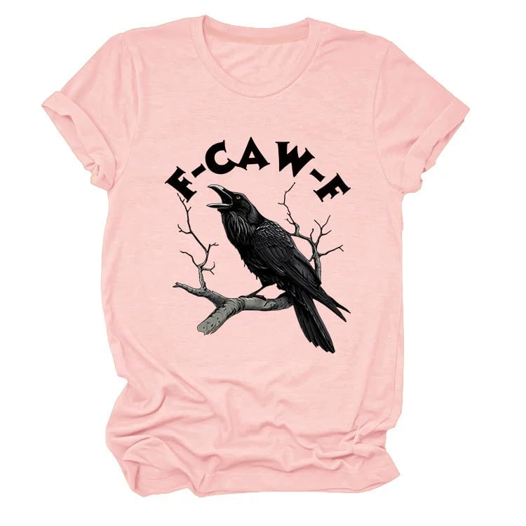 Make a Statement Without Saying a Word! 😜🐦‍⬛🔥Humorous Crow Graphic T-Shirt – Say It With a Caw!