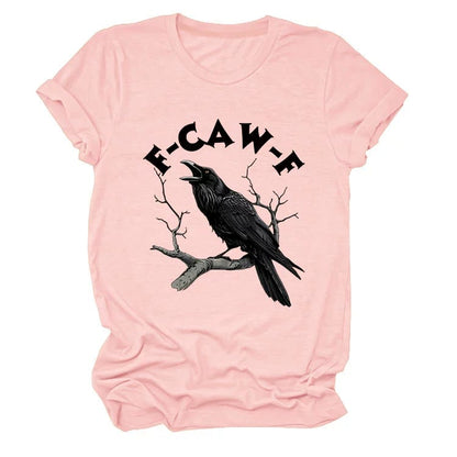 Make a Statement Without Saying a Word! 😜🐦‍⬛🔥Humorous Crow Graphic T-Shirt – Say It With a Caw!