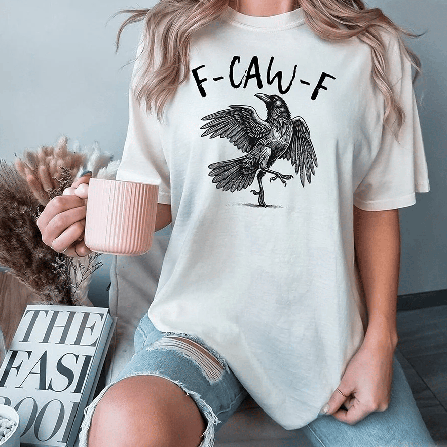 🔥Hot Sale 49%🔥Humorous Crow Graphic T-Shirt – Say It With a Caw!