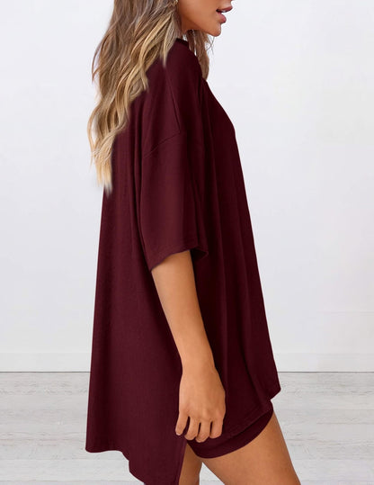 🍧Summer Hot Sale💞2025 Women's Summer Casual Loose Two-Piece Casual Suit