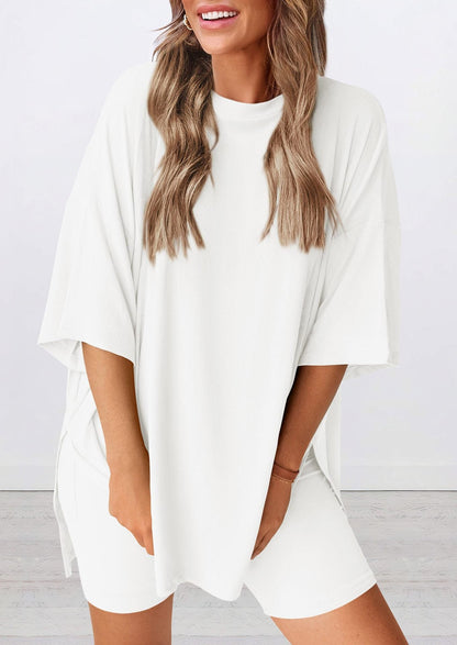 🍧Summer Hot Sale💞2025 Women's Summer Casual Loose Two-Piece Casual Suit