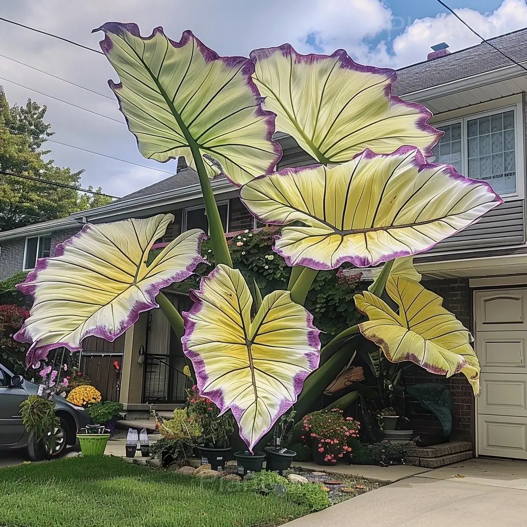 Royal Velvet-Giant Alocasia Bulbs🍃Transform Your Space with Tropical Majesty