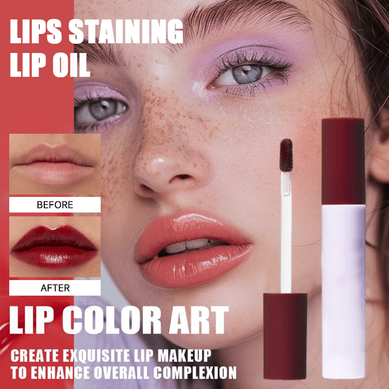 🔥Newly launched ✨Lips Staining Lip Oil (Non-Sticky | Non-Smudge | 24H Long-Lasting👄)