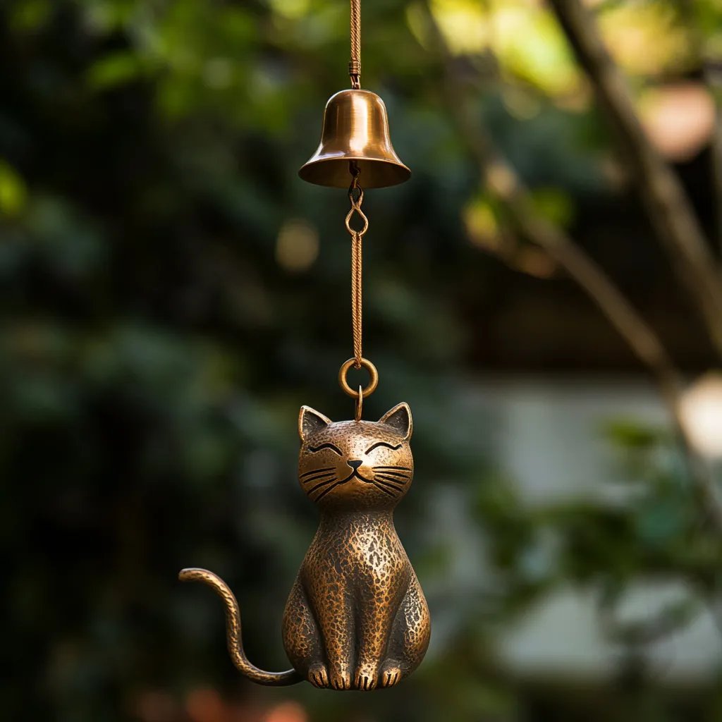 ✨LAST DAY ONLY 49% OFF🔥Handmade Retro Cat Wind Chime