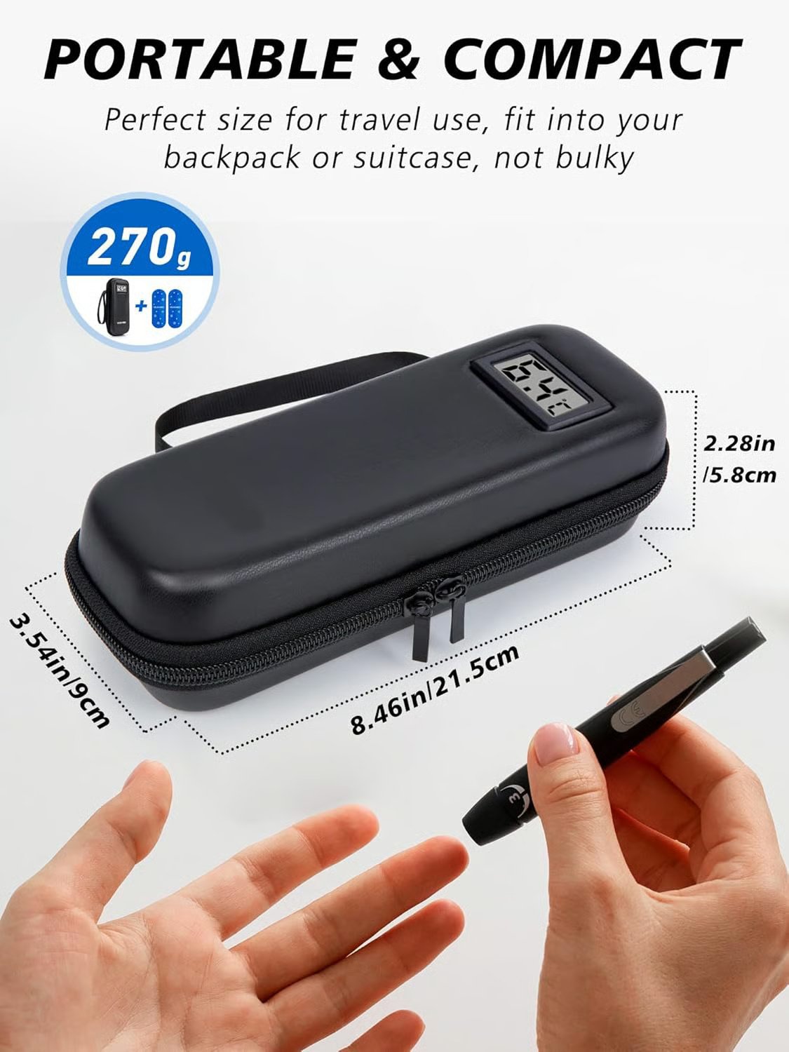 ✨Summer Promotion - 49% OFF🔥Insulin Cooler Travel Case with Temperature Display