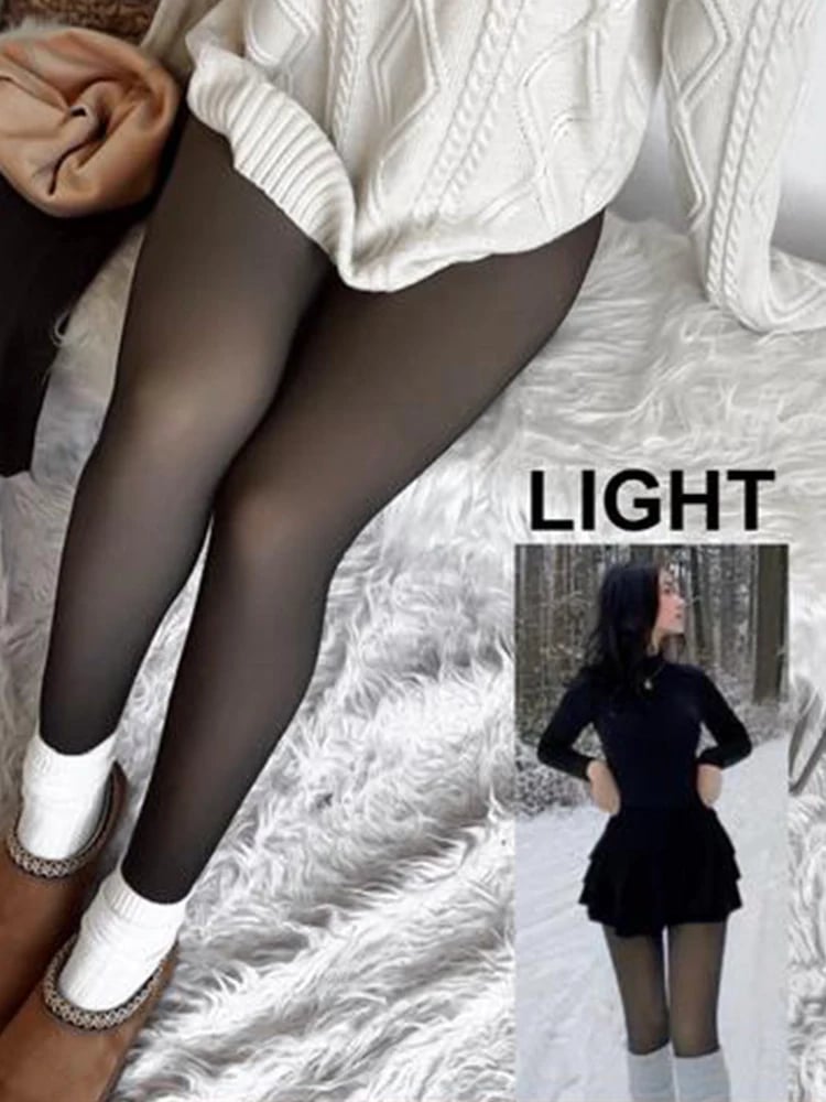 ⏰Winter limited time sale 🦵MAGIC Bare-Leg Look Fleece Lined Tights☁️