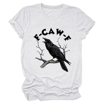 Make a Statement Without Saying a Word! 😜🐦‍⬛🔥Humorous Crow Graphic T-Shirt – Say It With a Caw!