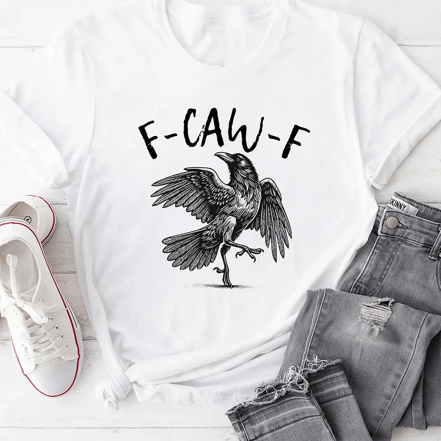 🔥Hot Sale 49%🔥Humorous Crow Graphic T-Shirt – Say It With a Caw!