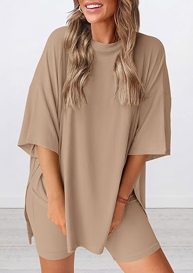 🍧Summer Hot Sale💞2025 Women's Summer Casual Loose Two-Piece Casual Suit