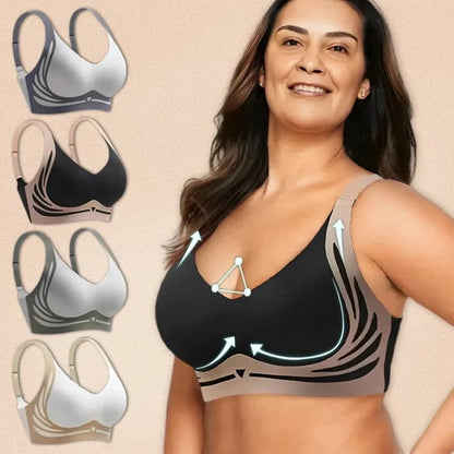 🎁Last Day 49% OFF🔥Super Gather Bra | Wireless Push-up Bra👍No More Sagging Breasts