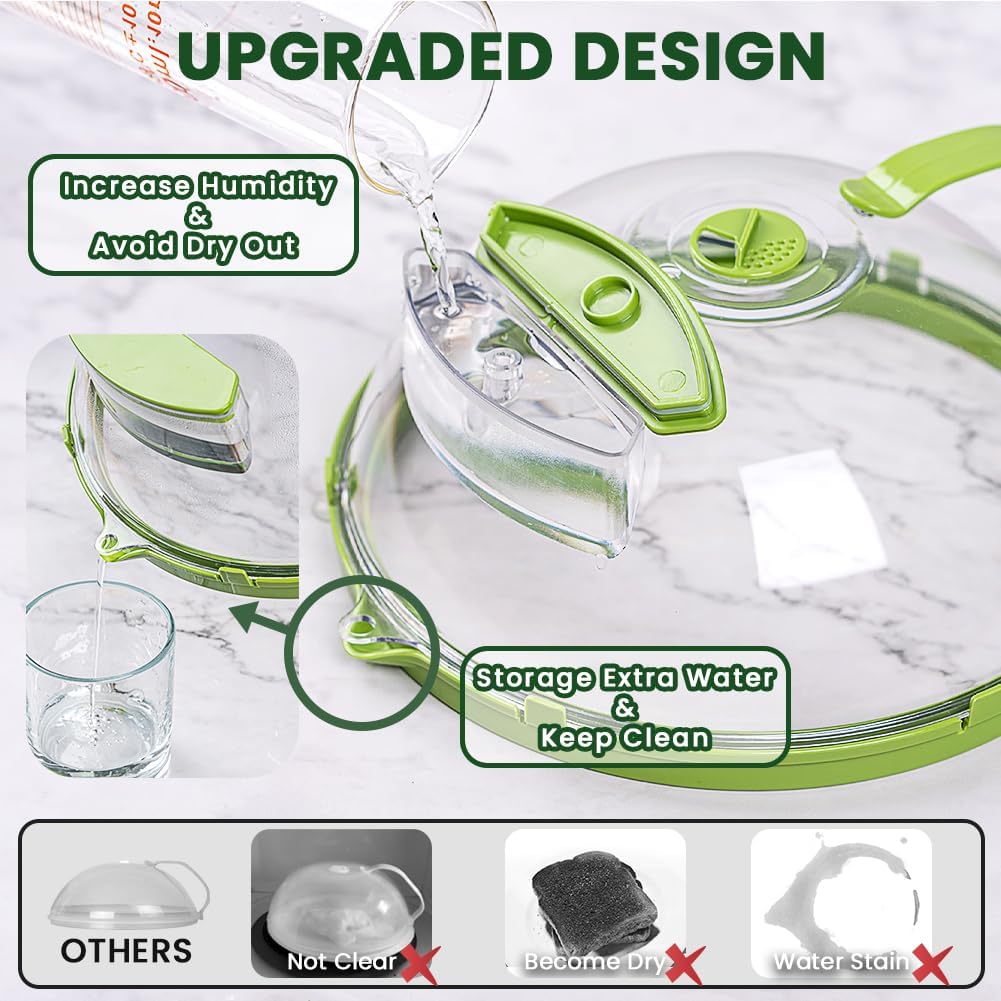 🎉FreshVue Splash Guard 🌟-Microwave Cover for Food