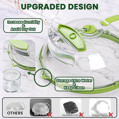 🎉FreshVue Splash Guard 🌟-Microwave Cover for Food