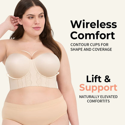 🎁HOT SALE  49% OFF🔥2-in-1 Strapless Sculpting Bra – Lift & Shape
