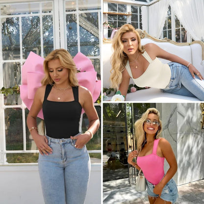 🔥Hot Sale✨Sleeveless Tank Tops Bodysuits🩱