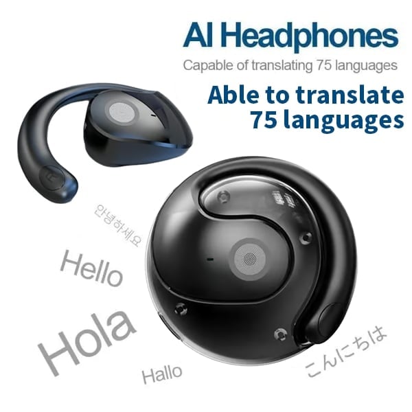 🏆#1 Best Seller⏰AI Translation Wireless OWS Bluetooth5.4 Earphones (Fit iOS & Android)