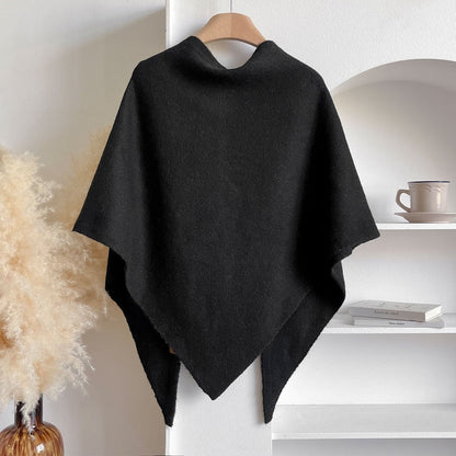 ❤️Your Everyday Elegance, Woven in Wool💕Women's Solid Color Wool Blend Shawl☁️