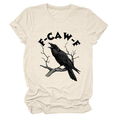 Make a Statement Without Saying a Word! 😜🐦‍⬛🔥Humorous Crow Graphic T-Shirt – Say It With a Caw!