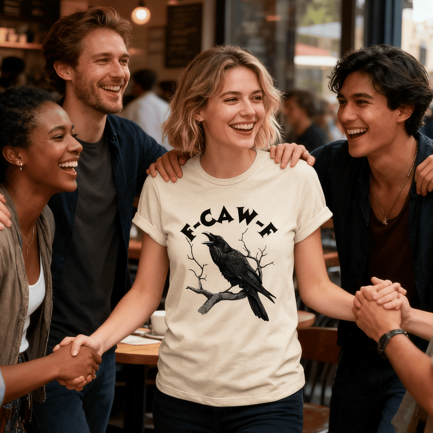 Make a Statement Without Saying a Word! 😜🐦‍⬛🔥Humorous Crow Graphic T-Shirt – Say It With a Caw!