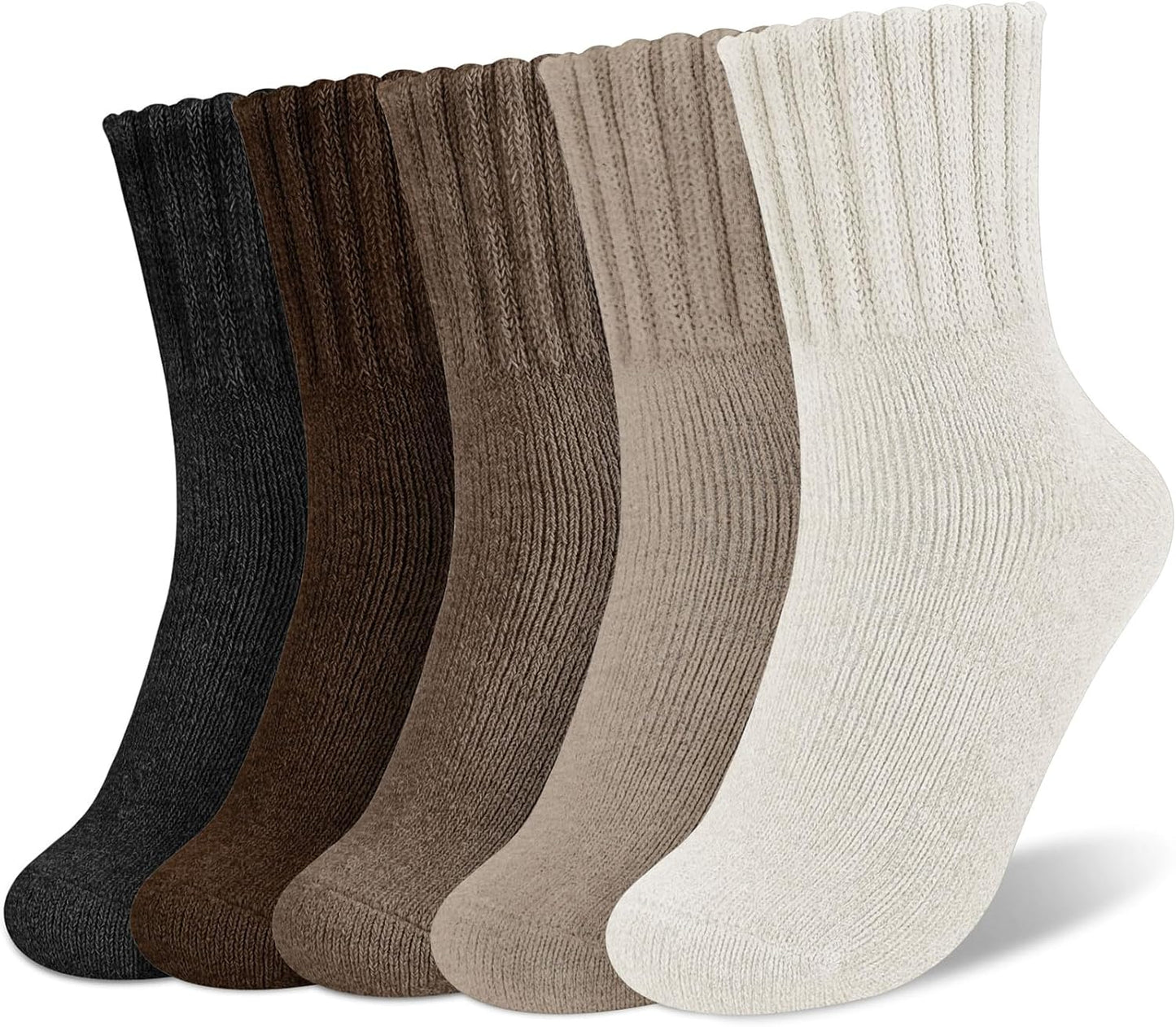 🔥Hot Sale 49%🔥5 Pairs Women's Solid Mid-calf Socks