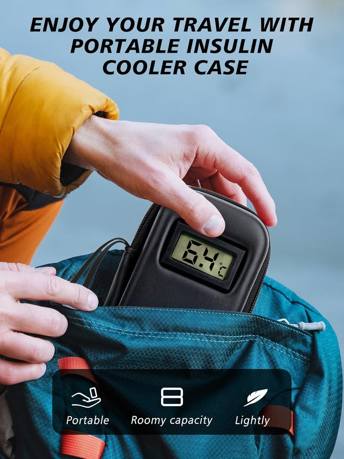 ✨Summer Promotion - 49% OFF🔥Insulin Cooler Travel Case with Temperature Display