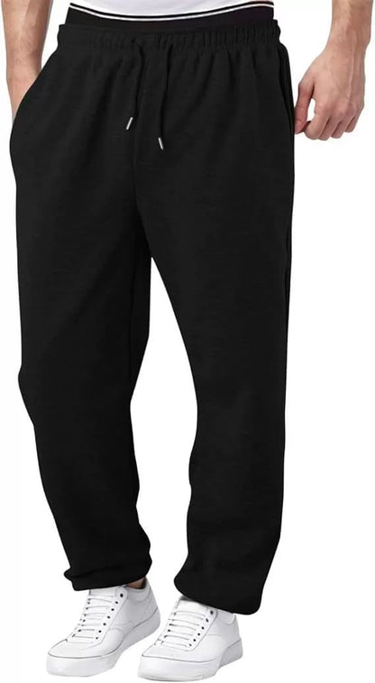 Hot Sale 49%🔥 Men's Classic Heavyweight Fleece Sweatpants with Open Bottom