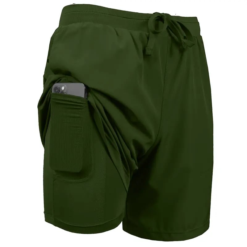 🔥Hot Sale 49%🔥 3-Pack Men's 2 in 1 Stretch Active Quick Dry Gym Running Shorts With Liner