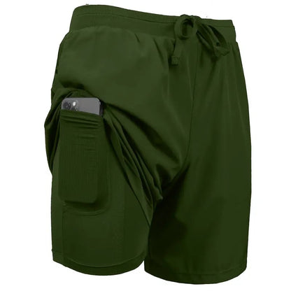 🔥Hot Sale 49%🔥 3-Pack Men's 2 in 1 Stretch Active Quick Dry Gym Running Shorts With Liner