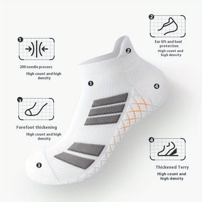 🧦 Unisex No-Show Socks – Non-Slip, Breathable & Perfect for Sports