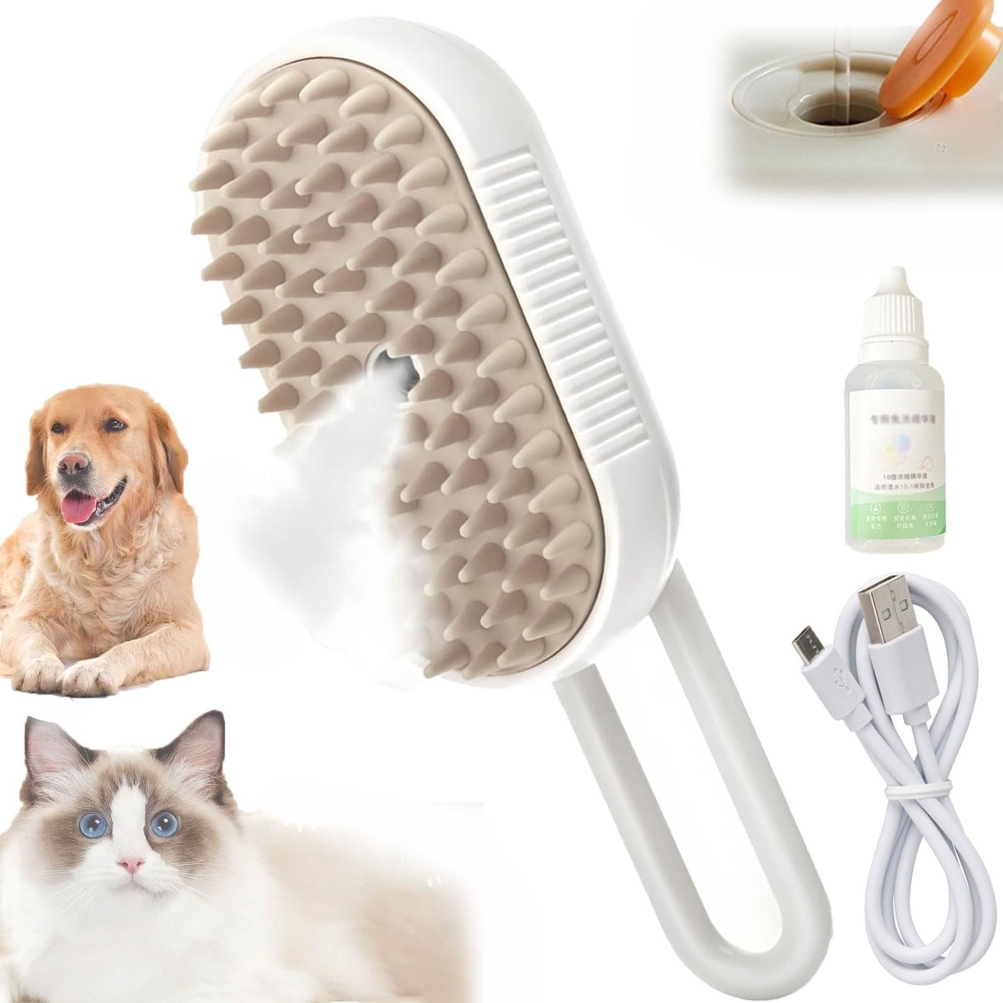 🔥Last Day Promotion 49% OFF - Pet Steam Brush