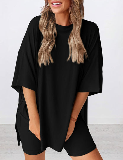 🍧Summer Hot Sale💞2025 Women's Summer Casual Loose Two-Piece Casual Suit