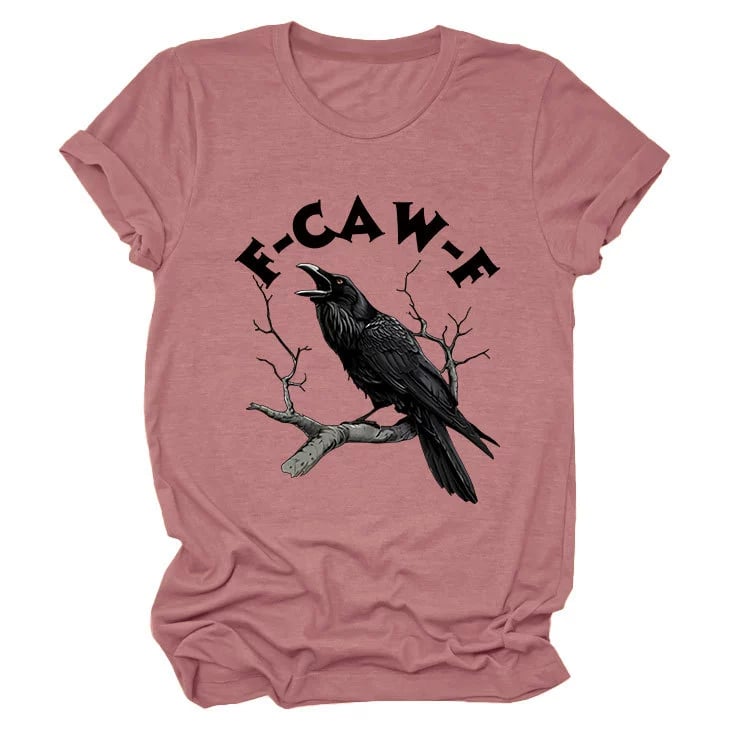 Make a Statement Without Saying a Word! 😜🐦‍⬛🔥Humorous Crow Graphic T-Shirt – Say It With a Caw!