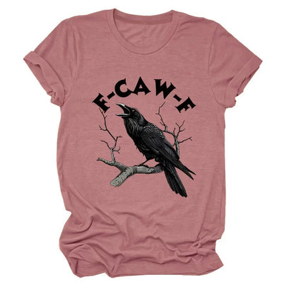 Make a Statement Without Saying a Word! 😜🐦‍⬛🔥Humorous Crow Graphic T-Shirt – Say It With a Caw!